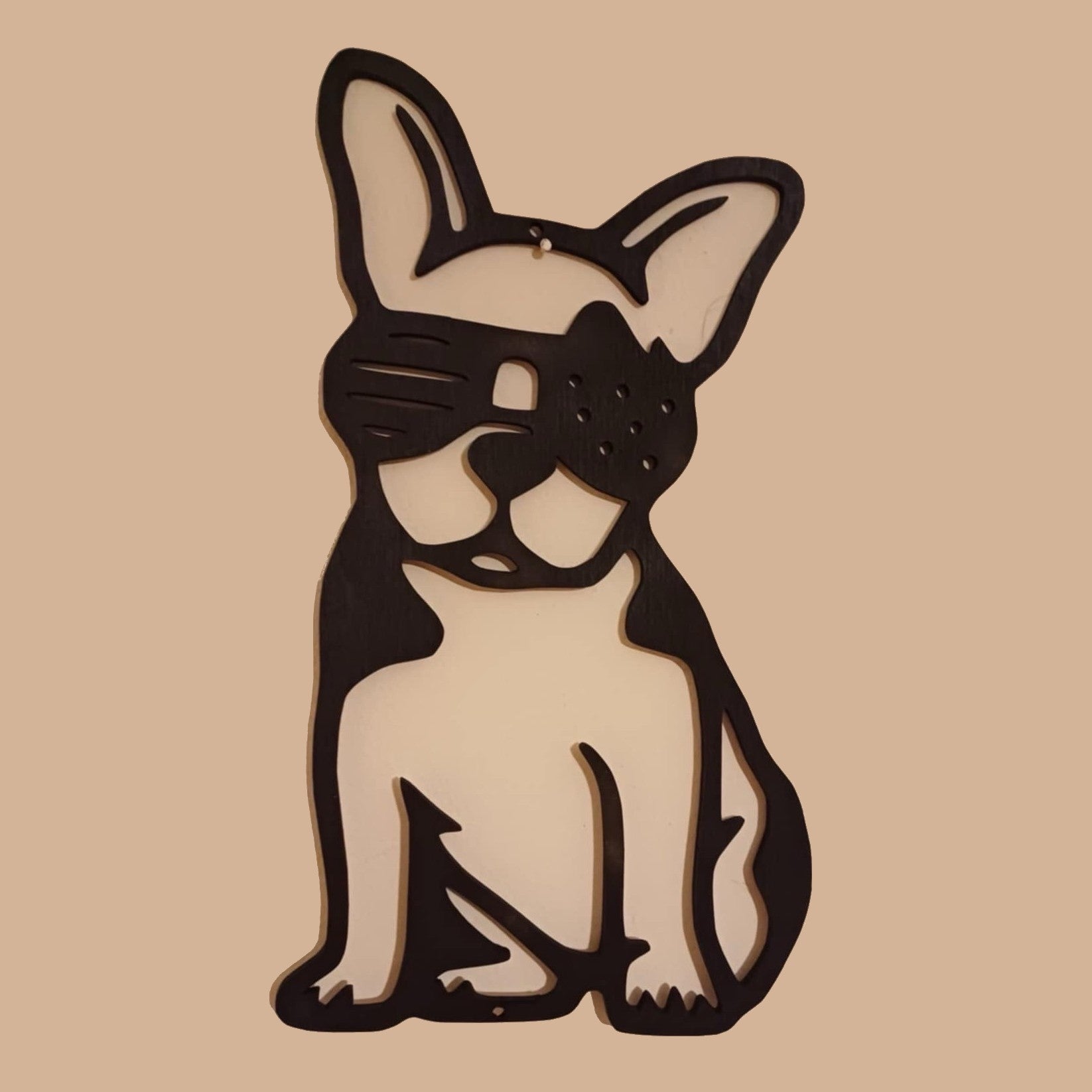 Кул зидна уметност са псом и наочарама за сунце