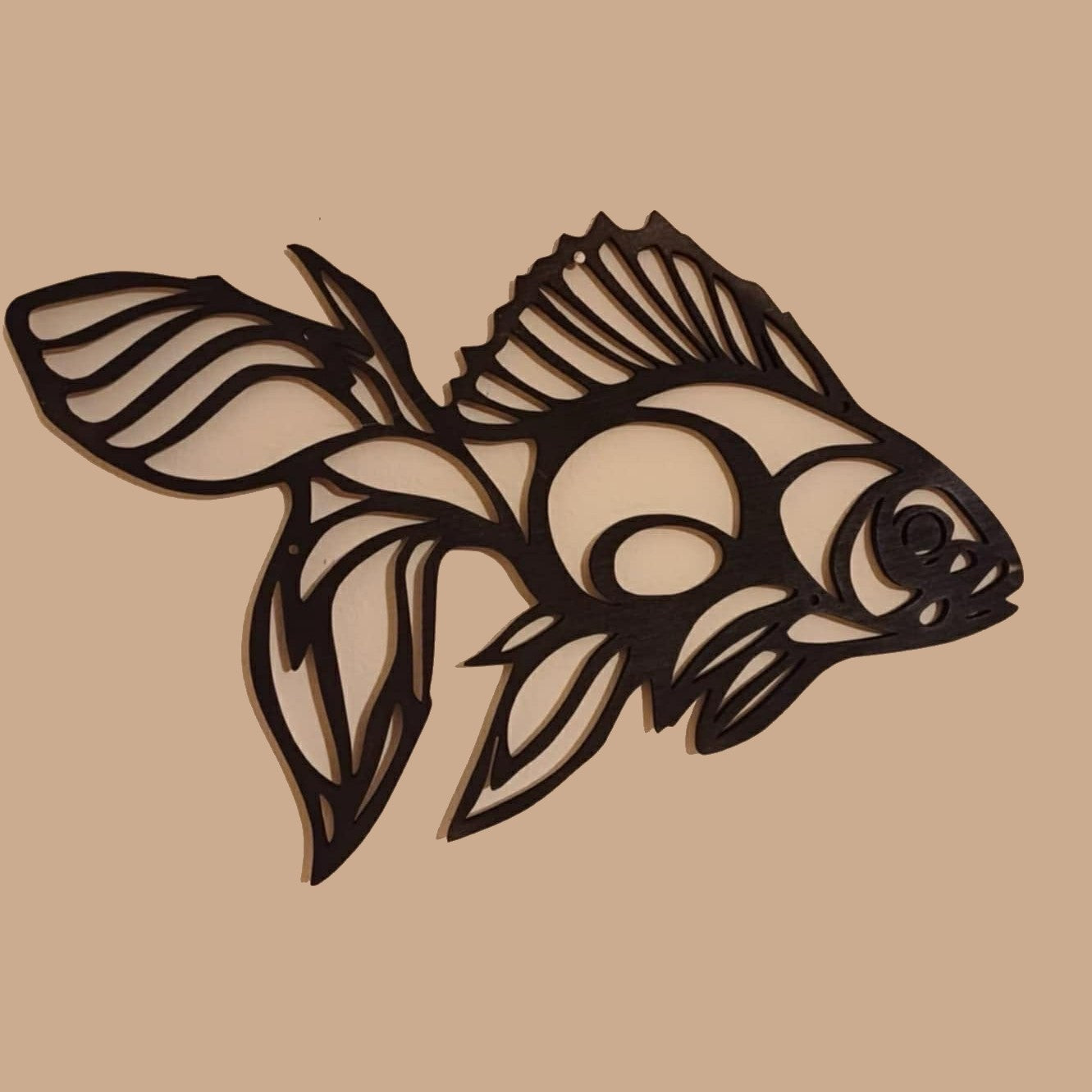 Декоративна зидна уметност са рибом